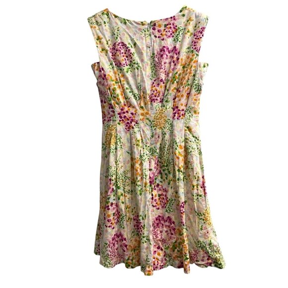Wanko Dress Womens 36 US 6‎ Colorful All Over Floral Fit Flare Feminine Church - Picture 2 of 9